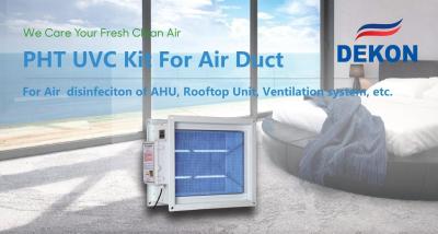 China PHT UVC with Germicidal Lamps as air sterlizer for Rooftop units ducts or AHU System ducts help kill virus for sale