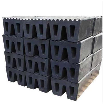 China Customized Size Boat Dock Ship Protection Rubber Fender System W Type Rub Rail Marine for sale