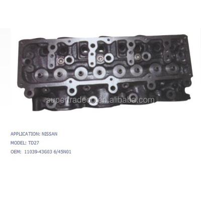 China CYLINDER HEAD SERIES USED FOR NISSAN MODEL TD27 OEM 11039-43G03 6-45N01 OEM 11039-43G03 6-45N01 for sale