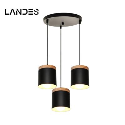 China Industrial 3 Light Nordic Modern Black Dining Room Decorative Restaurant Industrial Iron Vintage Kitchen Single Hanging Pendant Light for sale