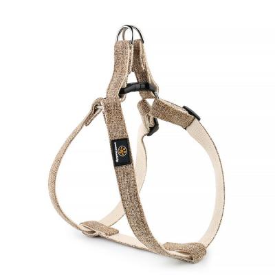 China Manufacturer Pet Harness 100% Organic Eco-Friendly Sustainable Natural Hemp Dog Collar Harness With Leash Set IFPL-022 for sale