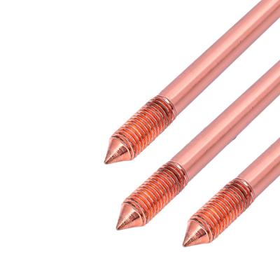 China Hot Sale Copper Clad Steel Copper Bonded Lightning Protection Earth Clad Steel Rod for sale