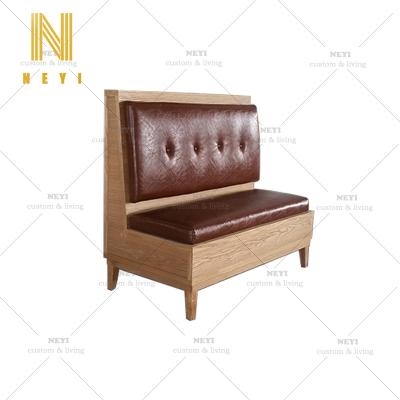 China Custom Modern Custom Modern Wooden Restaurant Booth Sofa Seat Sofa Seat Restaurant Furniture for sale