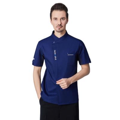 China restaurant & Bar Chef Jackets Double Breasted Shorts Long Sleeve Men's Women Button Up Waterproof For Bar for sale