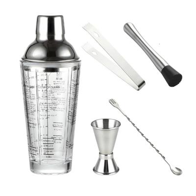 China Cocktail Shaker Appliances Bartender Kit Metal Double Wall For Sustainable Cafe Restaurant Set Latest Design Barista for sale