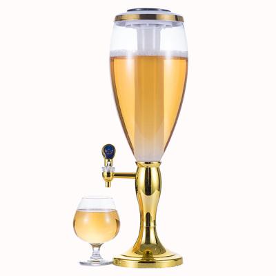 China Custom Wine Dispenser Color 1.5L/2L/3L Liter Pull Up Portable Ice Tube For Home Hotel Catering As Shown for sale