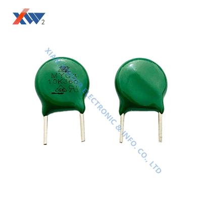 China Tipo normal 125 °C Óxido de metal Varistor Fonte de alimentação Arrester MOV10D561 MYG3-10K360 à venda