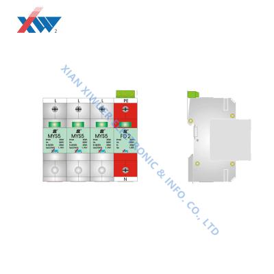 Китай Защитник от перенапряжения 420V AC 20kA 4P умный источник питания фотоэлектрический защитник от молнии бытовой зажигалка SPD продается