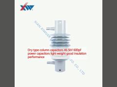 Dry type column capacitors 46.5kV 600pF power capacitors light weight good insulation performance