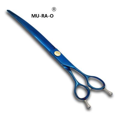 China GRF-80C Professional Japan 440C 8.0 Inch dog Pet Grooming Scissors Curved Scissors for sale