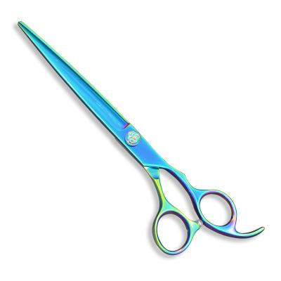 China GR6-75RG Hot Sales Professional Japanese Stainless Steel Pet Hair Scissors Dog Grooming Straight Cutting Scissors for sale