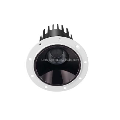 China TUNUN LED IP44 Industrial Frameless Recessed Downlight Cutout Hole 55mm Anti-glare Adjustable Led Spotlights CRI>95 Trimless 7W Wall Washer for sale