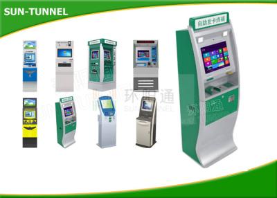 China interactive information Card Dispenser Kiosk with printer Metal Keyboard for sale