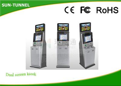 China Automatic 17inch Dual Screen Kiosk Terminal Self Service Function for sale