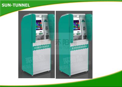 China Automated Boarding Pass Kiosk , 250cd / Sqm Airport Check In Kiosk With Pin Pad for sale