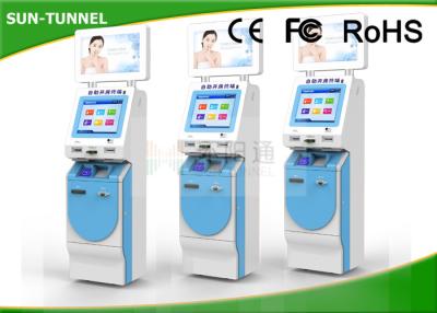 China Healthcare Self Service Check In Kiosk With Insurance Social Card / ID Card Reader for sale