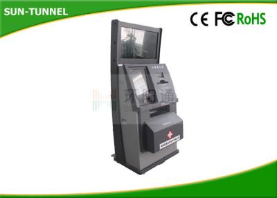 China Cold Rolled Steel Touch Screen Information Kiosk For Customer Queue Management System for sale