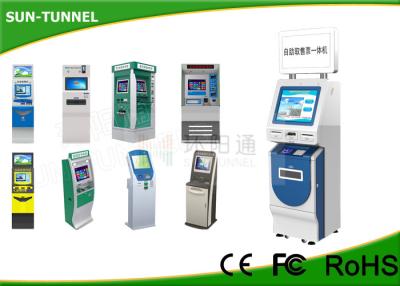 China Windows 7 Linux Self Service ATM Automated Kiosk With Cash Dispenser Machine for sale