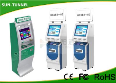 China 19 Inch Touchscreen Financial Services Kiosk With Cash Acceptor Indoor Application for sale