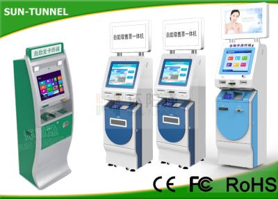 China 17 Inch Top LCD Monitor Financial Services Kiosk Payment With 2D Barcode Scanner for sale