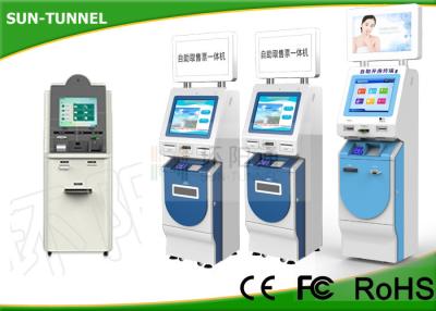 China 17 Inch Full HD Screen Self Service Check In Hotel Lobby Kiosk With Bank Card Reader for sale