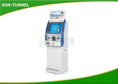 China Hotel Check In Kiosk , Bill Acceptor Self Payment Kiosk With Cash Dispenser for sale