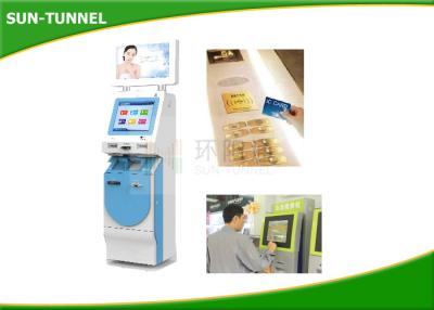 China Card / Fund Transaction Self Service Payment Kiosk Touch Screen Floor Standing for sale