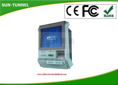 China Self Service Payment Electronic information kiosk touch screen With Ticket Printer / Barcode Scanner for sale