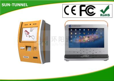 China Metal Casing Windows Pc Self Service Banking Kiosk Built In Touch Screen Displays for sale