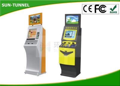 China Self Service Ticket Vending Machine Kiosk , Retail Mall Queue Kiosk Anti - dust for sale