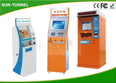 Chine Le billet distribuent des pièces pour encaisser la machine de kiosque de service d'individu, kiosque de change à vendre