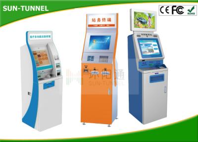 China 22 Inch Indoor Multi Touch Self Service Kiosk Free Standing High Brightness for sale