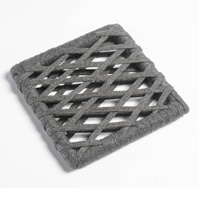 China Black And Gray 20mm-25mm UV Resistance PP Flat Webbing Without Core For Outdoor Leisure Chair for sale