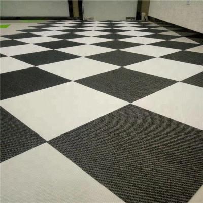 Chine 50*50cm waterproof wear resistant anti-slip art woven vinyl floor tile with factory cheap price à vendre