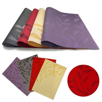 China Dining Table Place Mats Set Of 4 Sustainable Washable PVC Heat Resistant en venta