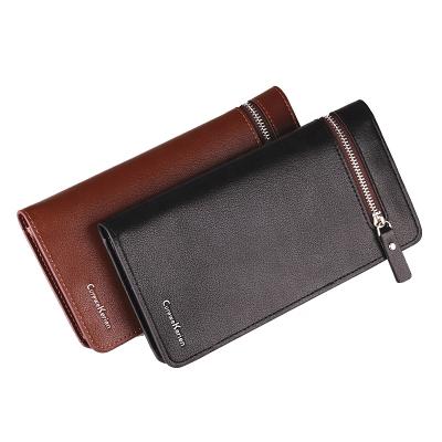 China None Fashion New Style Wallet Business Men's Wallet Mobile PU Long Leather Hand Purse for sale