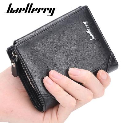 China No Multi Wallet Card Holder Baellerry Ultra-thin Short Zipper Coin Purse for sale