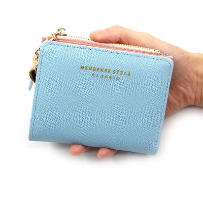 China NO Ladies Wholesale Tassel Short Wallet Accept Custom Logo PU Leather Wallet for sale