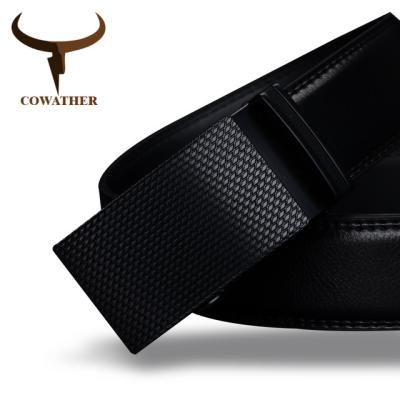 China COWATHER Fashion Good Men's Belt Luxury High Quality Genuine Cowhide Leather Belts For Men Fashion Waist Male for sale