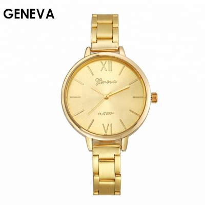 China Non-Specific Wholesale Women's Geneva Watches Fashion Small Steel Band Female Quartz Analog Wrist Watch for sale