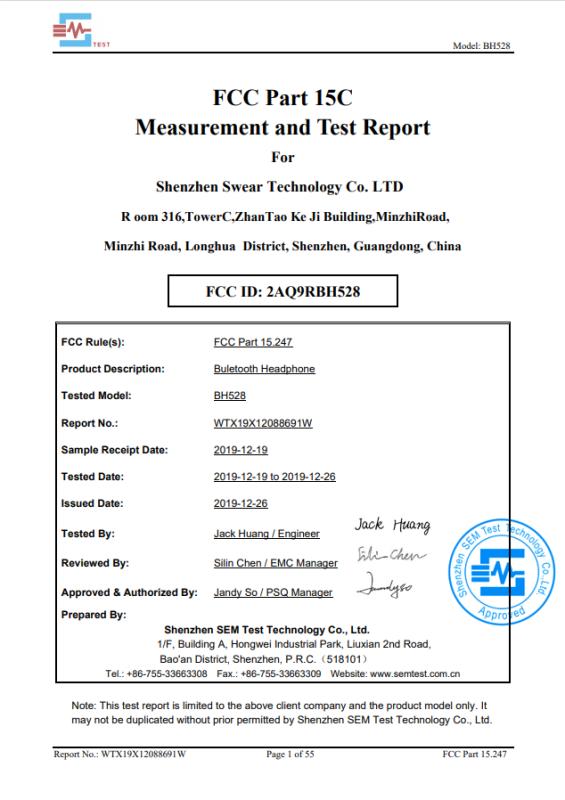 FCC - Guangzhou Heins Trading Co., Ltd.