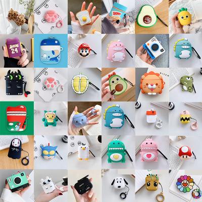 China Anti-drop Boys and Girls Airpod Covers Waterproof Silicone Airpods Case Bulk Color Airpod Case Simple Superhero for sale