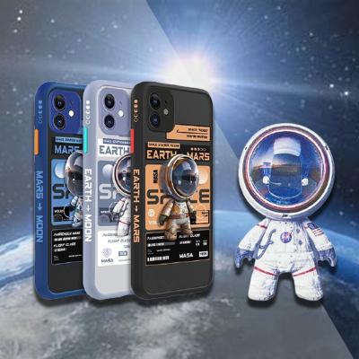 China High Quality Shockproof Suitable For iPhone 11 12 13 Xs Max Feel Max Skin Astronaut Cartoon Pro Soft Phone Case Silicone TPU for sale