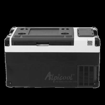 China Alpicool E60 Solar Power Fridge Compressor DC 12v 24v Compressor Fridge with Optional Battery Solar Charging Panel for Outdoor Car Use for sale