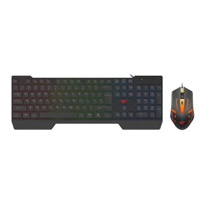 China For HAVIT Desktop Ergonomic Standard USB Wired Backlit Soundproof Combo Gaming Keyboard and Mouse Set Custom KB511CM for sale