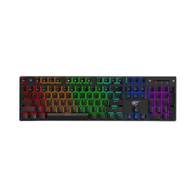 China HAVIT Plug & Play Mechanical Backlit Keyboard Gaming Keyboard 104 Keys USB Custom Multimedia Type For PC KB498L for sale