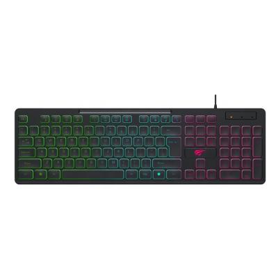 China Havit Kb275L 104 Main Board Tablet Plug & Play Gamer Wired Rainbow Backlit Light Led Gaming Keyboard for sale