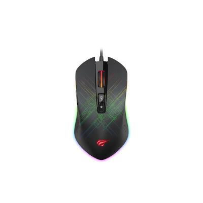 China MS1019 HAVIT Raton Mouse PC Computer PC Gaming RGB Programmable Mouse Gaming Para Juegos Ergonomico With Software for sale