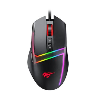 China Cheap Gaming Ms953 Havit OEM Coloful Backlit RGB Led Mouse Wired Gamer PC Computer Mice Desktop Usb Optical Gaming Mouse For Gaming for sale