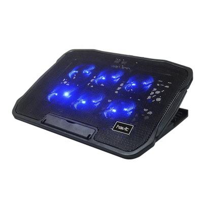 China F2076 Havit RGB Gaming Stand Cooler Cooler Fan Laptop Cooling Pad RGB Gaming Stand Cooler Fan Laptop Cooling Pad for sale